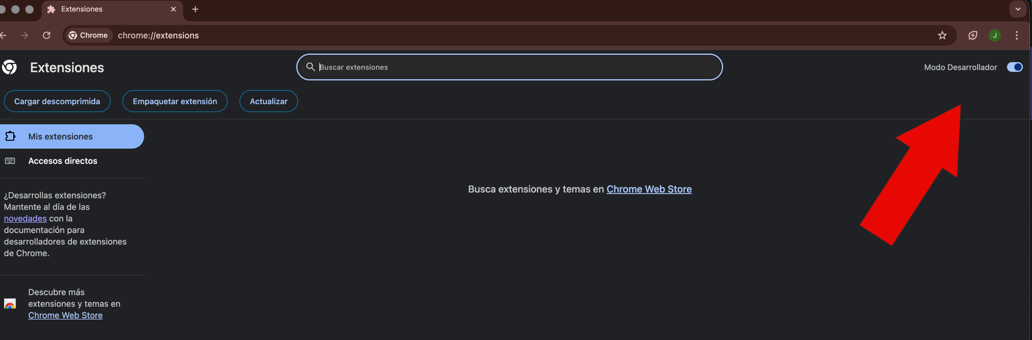Carpeta NicDar descomprimida en Descargas